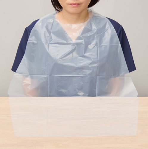 使い切り食事用エプロン