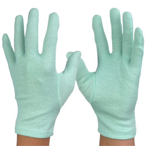 綿手袋（ライトグリーン）