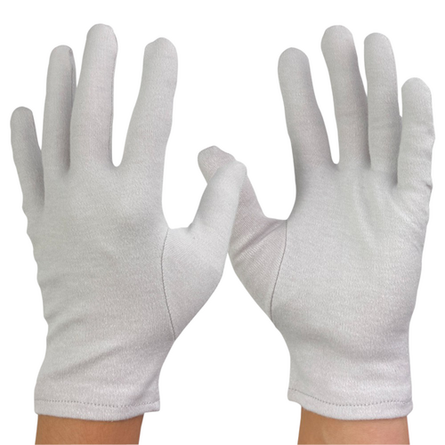 綿手袋（ライトグレー）