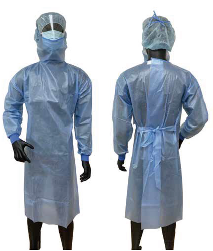 TBSケモセラピーガウンマックス (フェイスカバー付) 薬剤師用