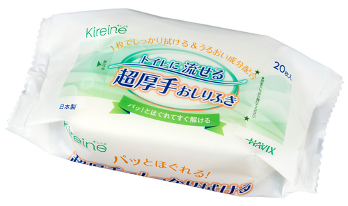 Kireine トイレに流せる超厚手おしりふき