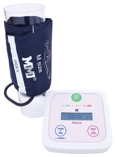 非観血式血圧計腕帯用空気漏れ検出器 Emora（エモラ）